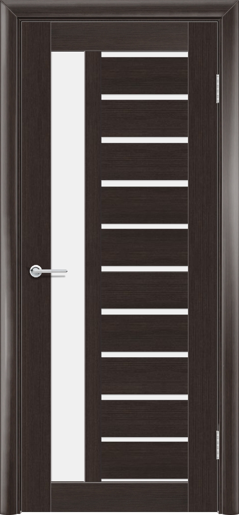 Т13, Орех темный рифленый, Белое матовое