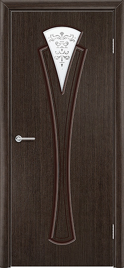 Флора, Венге, Белое матовое с фьюзингом