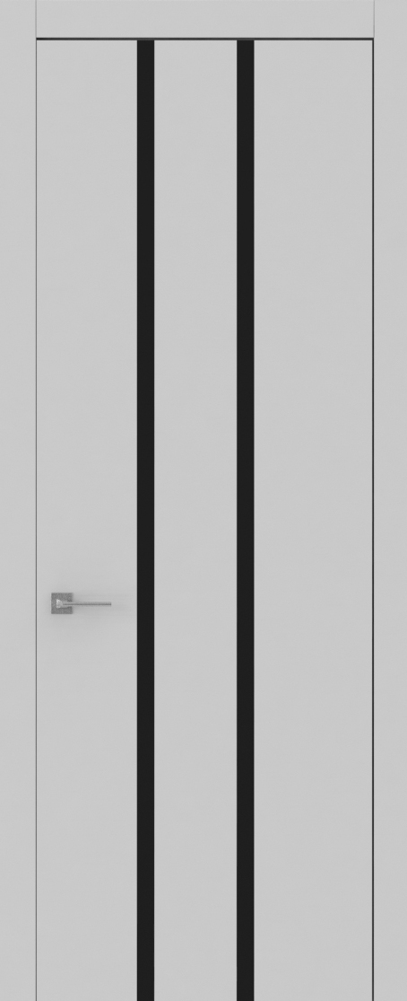 Тренд В4, Trend, Экошпон, Софт серый, Лакобель черный