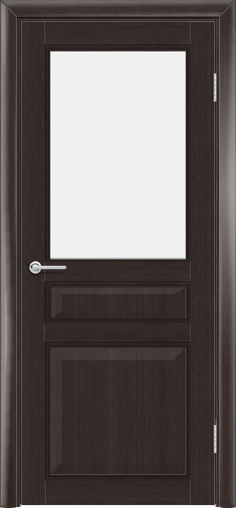 Т43, Орех темный рифленый, Белое матовое