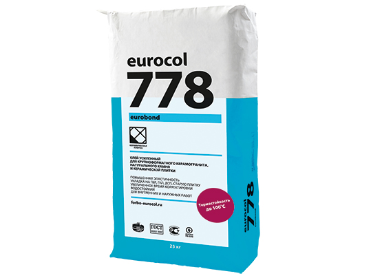 Cмесь сухая клеевая 778 Eurobond 25кг