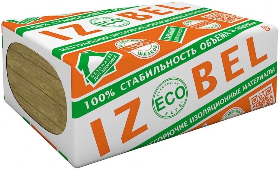 Минеральная плита Izobel Л-25 (1200х600х50) (5,76м2/0,288м3/8шт)