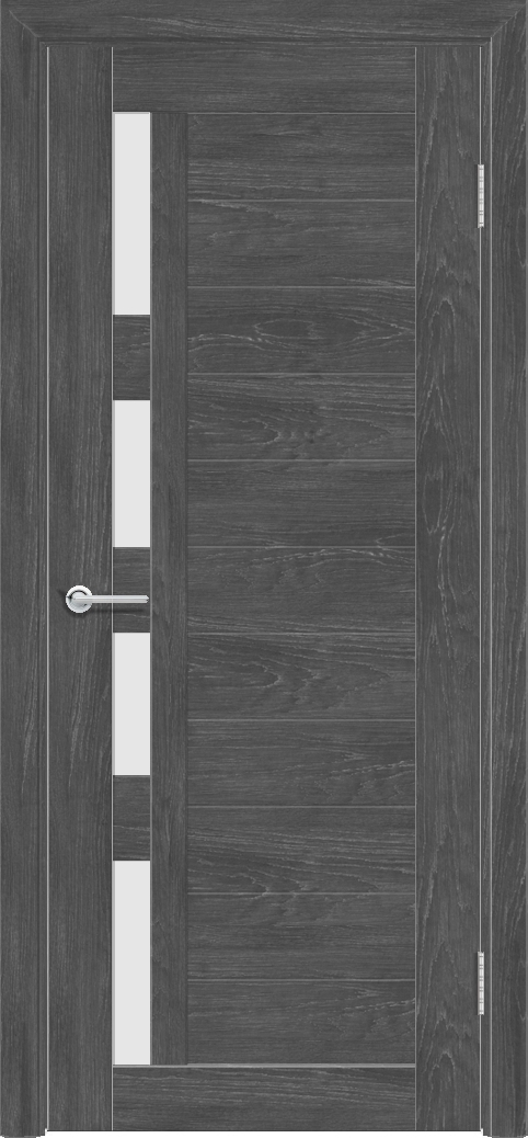 Т25, Дуб графит, Белое матовое