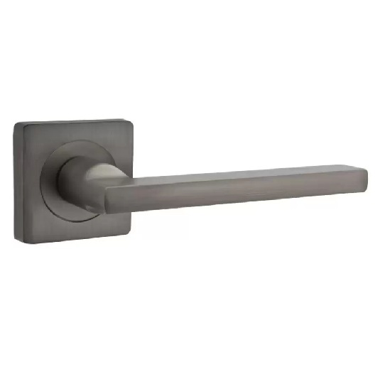 Дверная ручка на раздельном основании Iron графит 21157