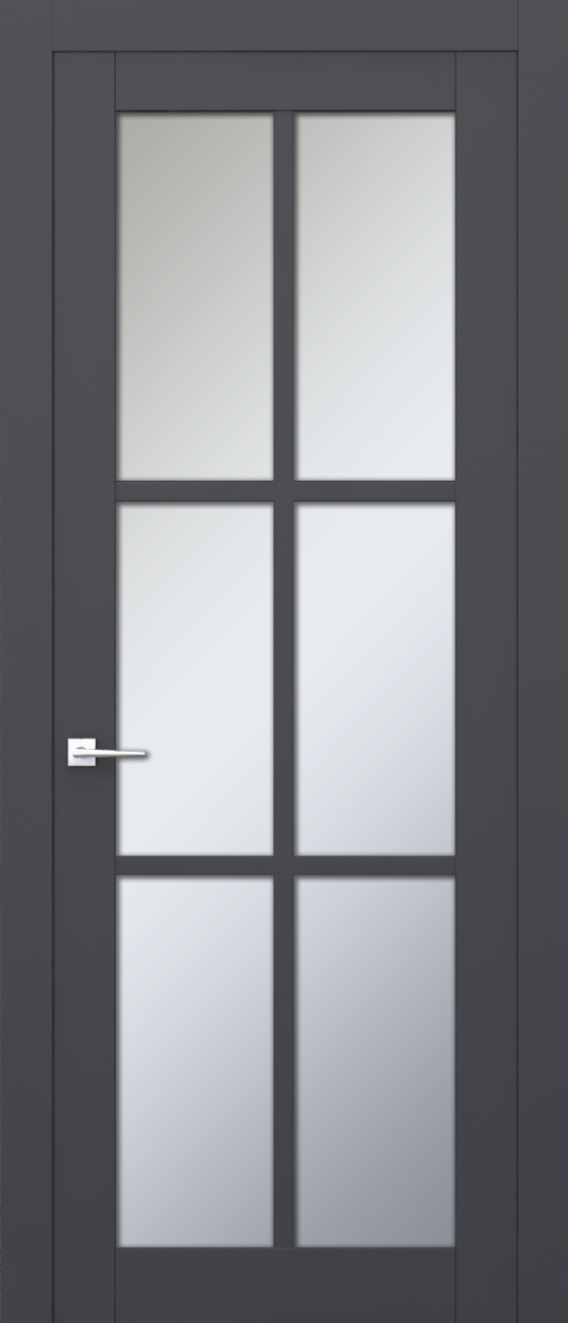 V 24, Vista, Экошпон, Софт серый, Белое матовое