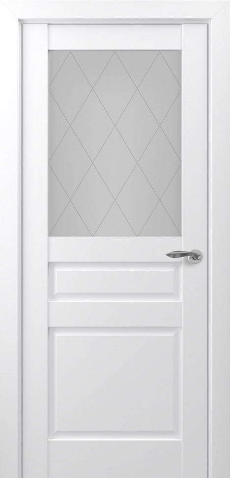 Ампир, S Classic, Экошпон, Матовый белый, Сатинат, Ромб