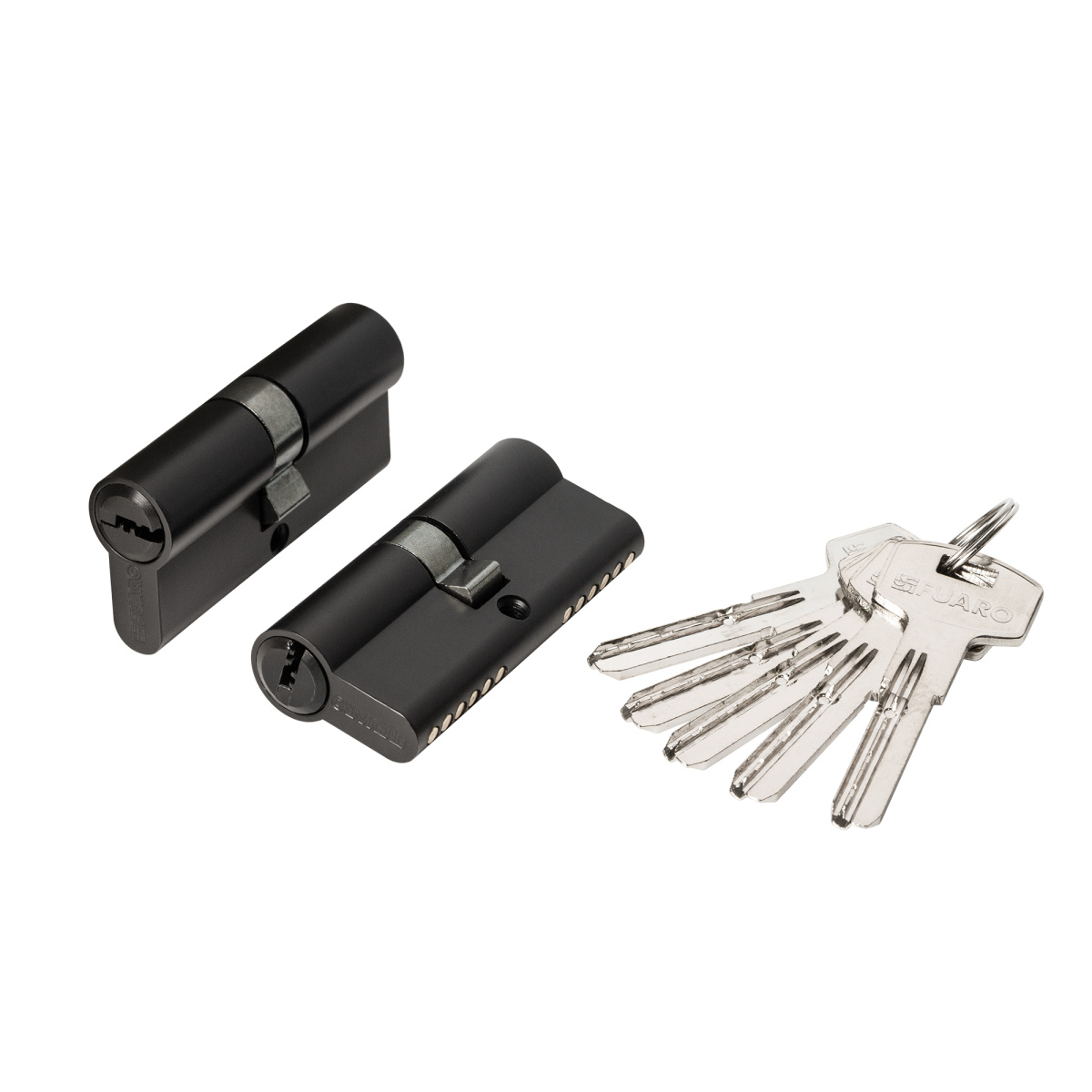 Цилиндровый механизм FUARO (200 ZA/70) 2000ZAKey70(30+10+30) BL черный 5Key 62021