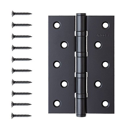Петля универсальная накладная врезная Apecs 120х80-B4-Steel-BLM