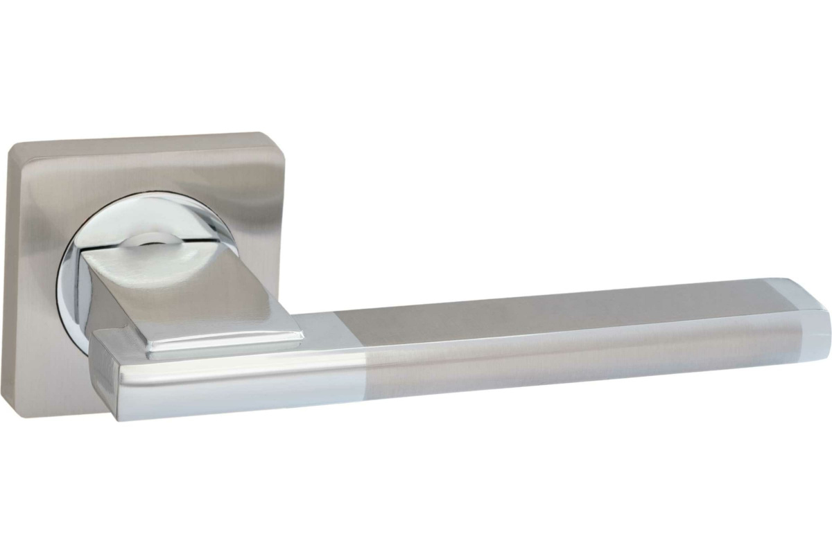 Ручка на раздельном основании VETTORE R06.142 SN/CP сатин/хром 20247