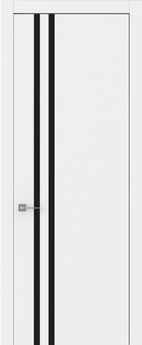 Тренд В2, Trend, Экошпон, Шагрень белая, Лакобель черный