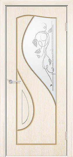 Премьера, Беленый дуб, Белое матовое с фьюзингом