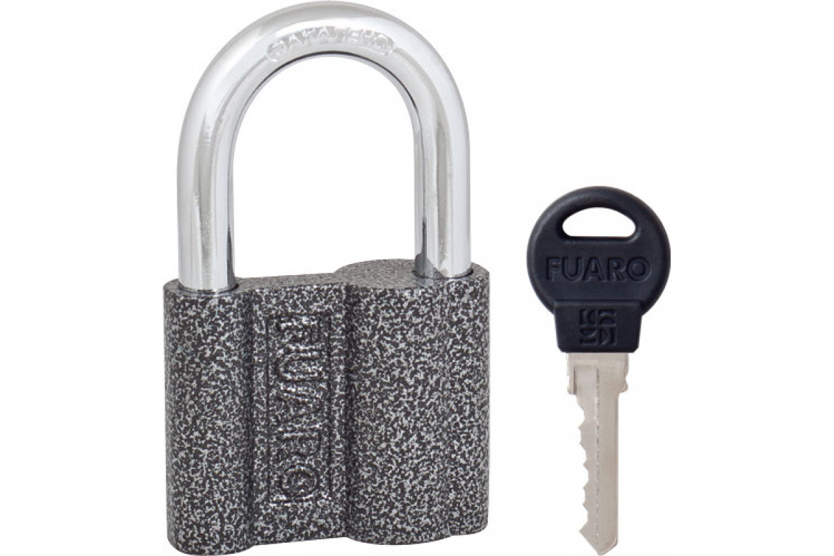 Навесной замок Fuaro PL-4061 61 мм 3 англ. кл. Блистер 26351