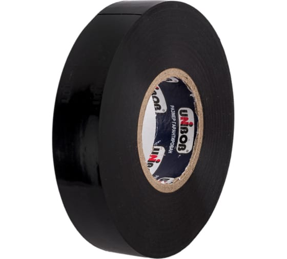 Изолента ПВХ Unibob 19 мм х 25 м черная 211753