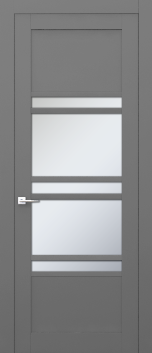 V 17, Vista, Экошпон, Софт серый, Белое матовое