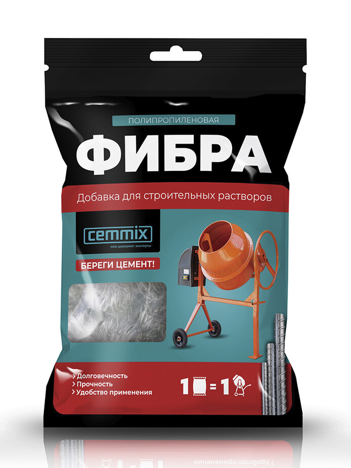 Фиброволокно полипропиленовое Cemmix Cemfibra 150г 206777
