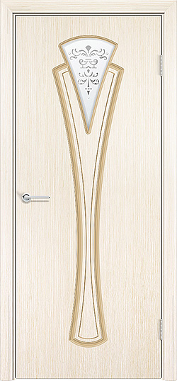 Флора, Беленый дуб, Белое матовое с фьюзингом