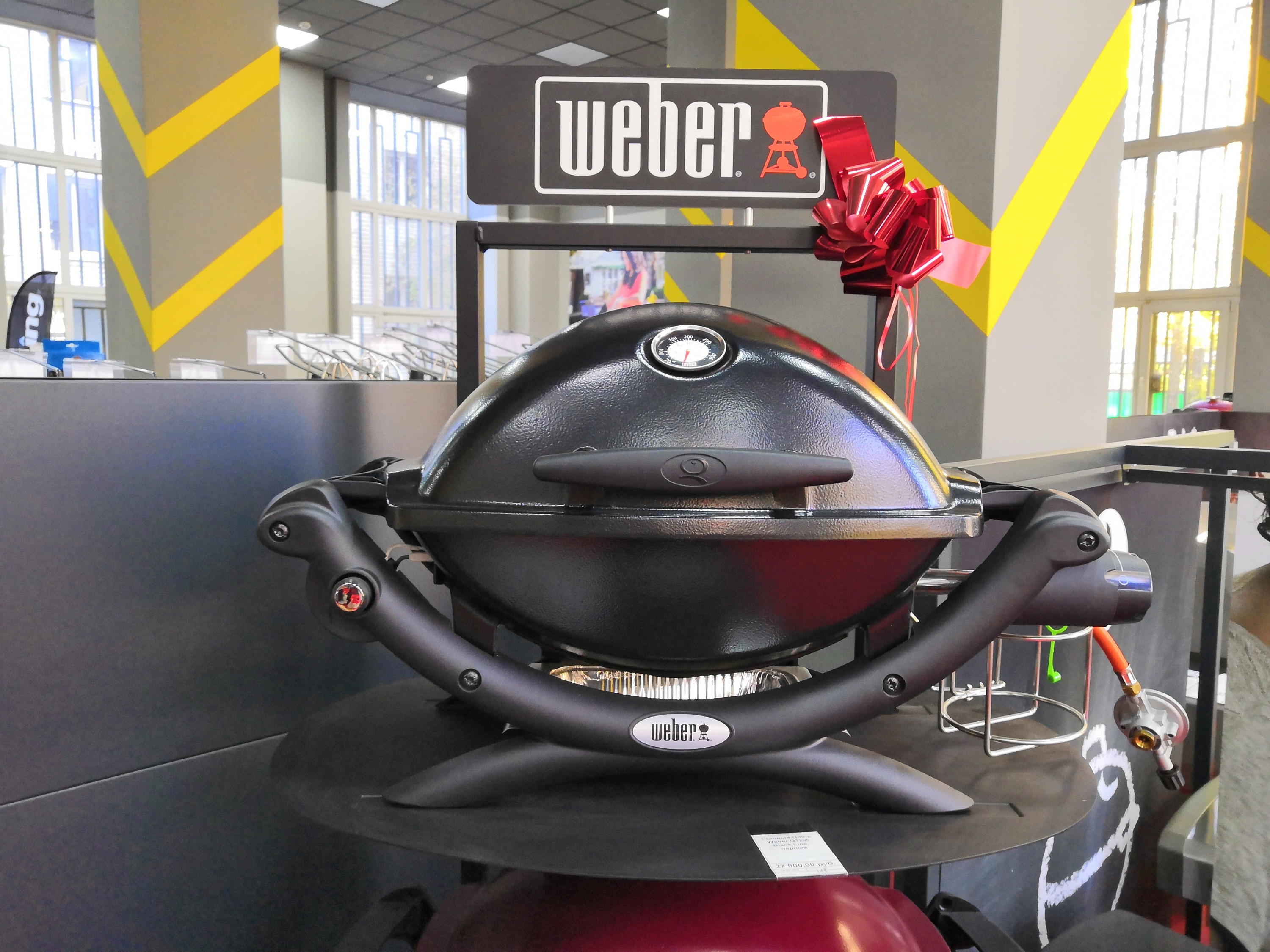 Гриль газовый Weber Q1200, черный