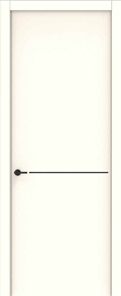 Лайн 1 вставка черная, Софт белый Эксклюзив