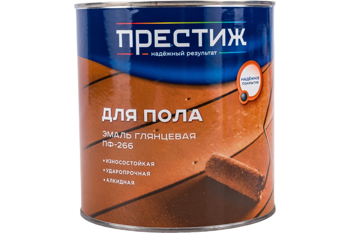 Эмаль Престиж Мастер для пола красно-коричневая 2,8кг 429567