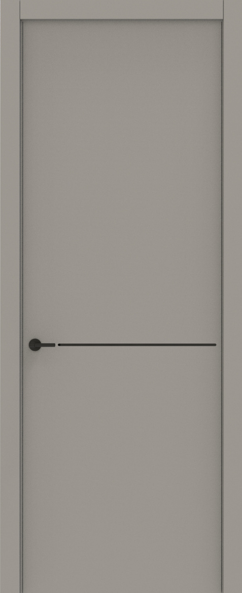 Лайн 1 вставка черная, Софт серый Эксклюзив