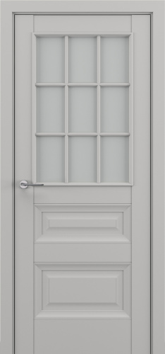 Ампир В2, Classic Baguette, Экошпон, Матовый серый, Сатинато с рамкой