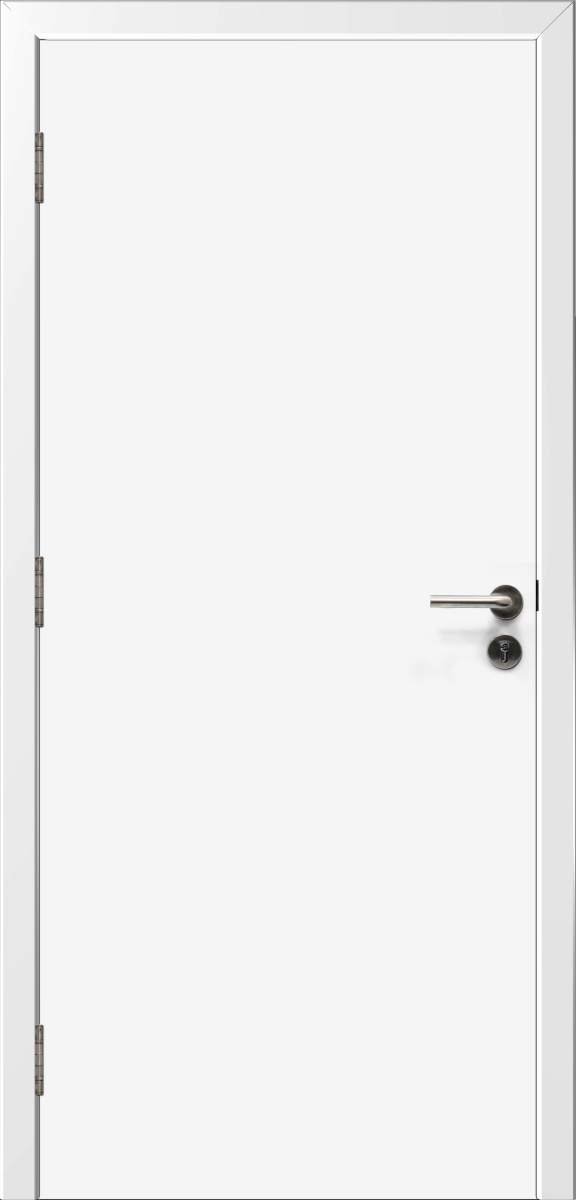 Дверь противопожарная, Гладкая Белая, ПГ