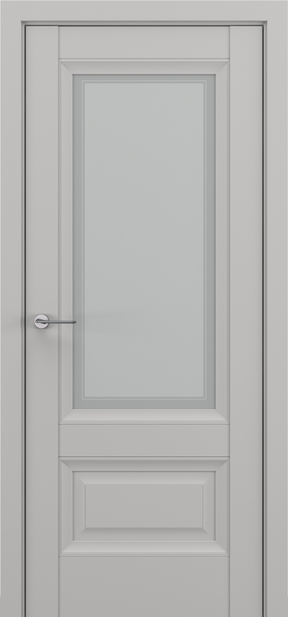 Турин В2, Classic Baguette, Экошпон, Матовый серый, Сатинат