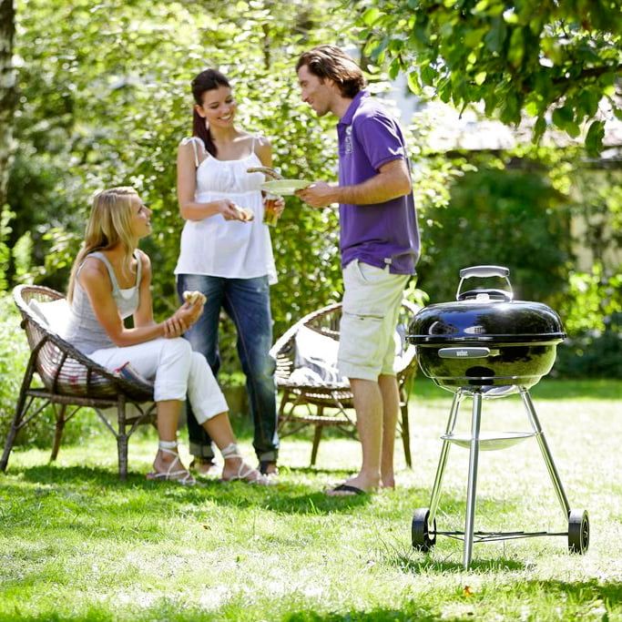 Гриль угольный Weber Compact Kettle, 47 см черный