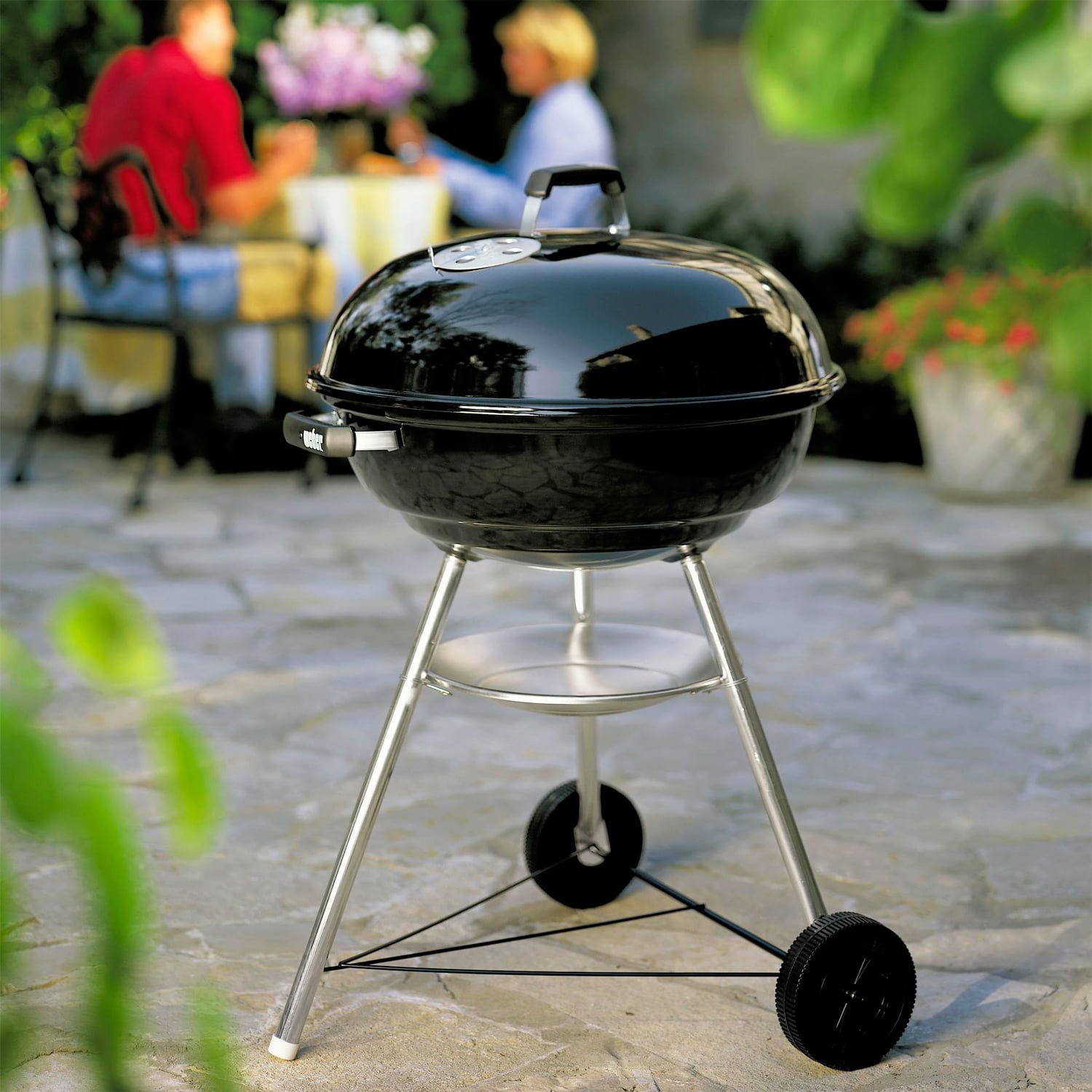 Гриль угольный Weber Compact Kettle, 47 см черный