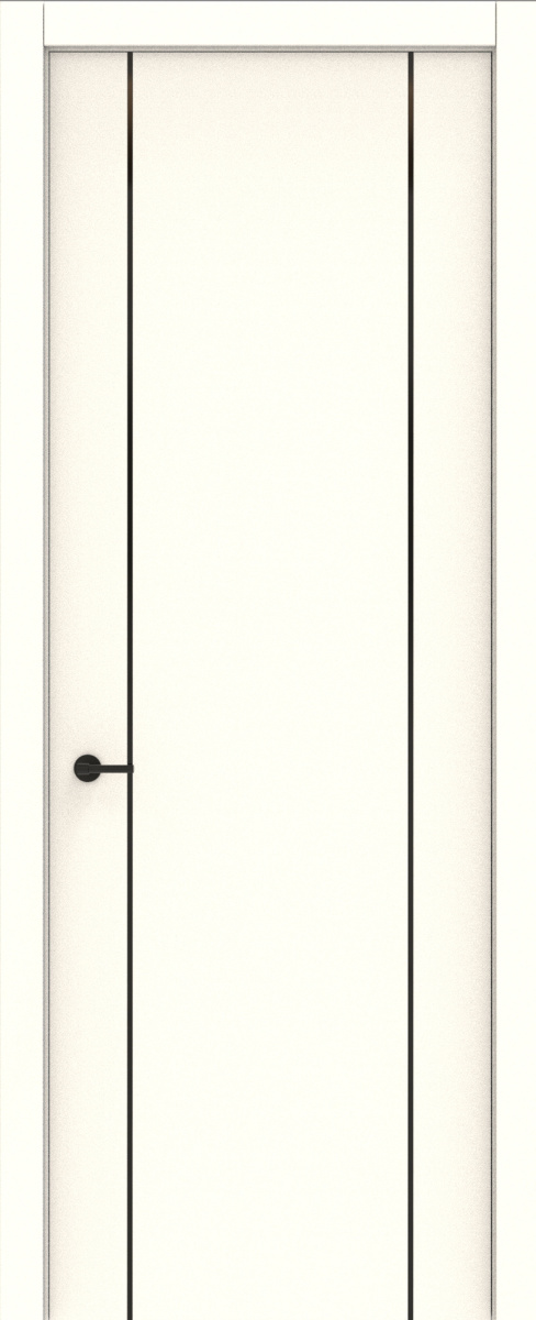 Лайн 2 вставка черная, Софт белый Эксклюзив