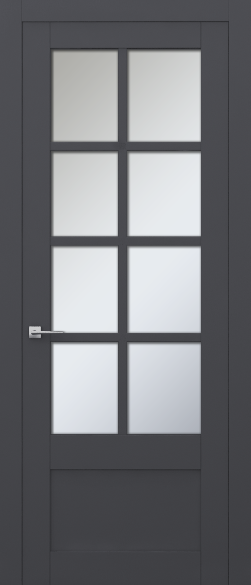 V 40, Vista, Экошпон, Софт графит, Белое матовое